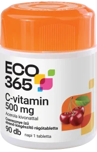 ECO365 C-vitamin 500 mg Acerola kivonattal