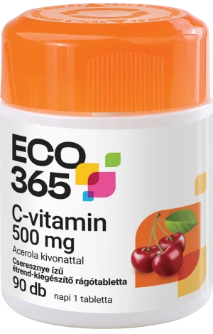 ECO365 C-vitamin 500 mg Acerola kivonattal